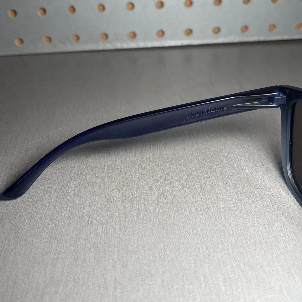 Knockaround Sunglasses Premiums Blue Frame Blue Mirrored Lens Sport Rubber